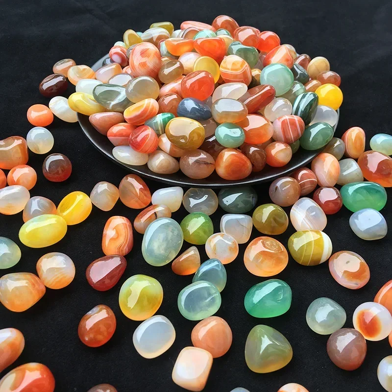 2026  Luxury 100g Natural Agate Crystal Pebbles Colorful Decorative Stones for Aquariums, Fish Tanks Air Plant Home Decor