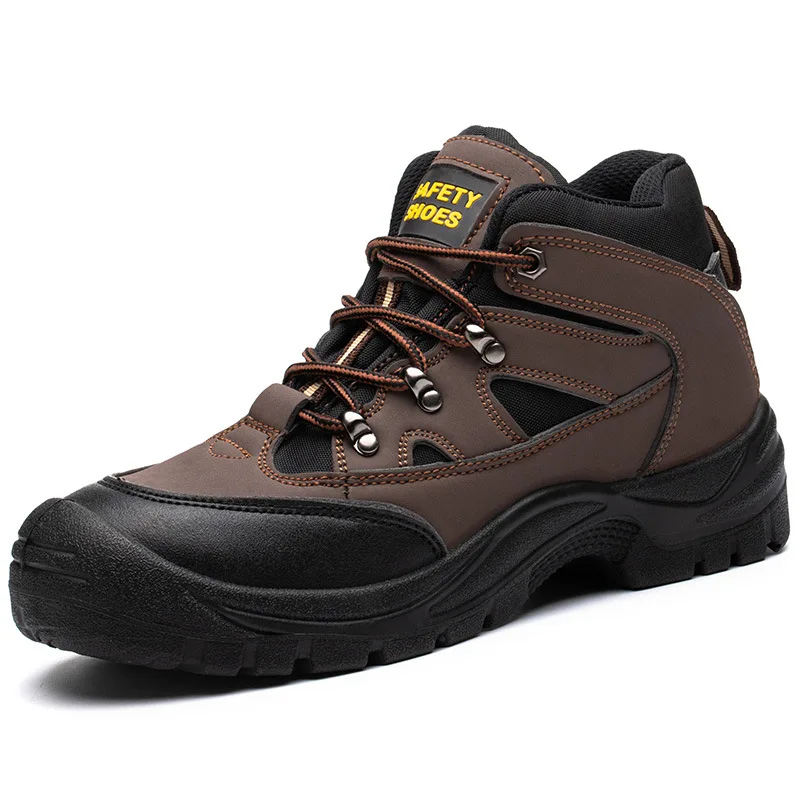 Lightweight Men Safety Botas Men Work Safety Shoes Anti-puncture Steel Toe Cap Non Slip Work Sneakers Male Indestructible  Boots