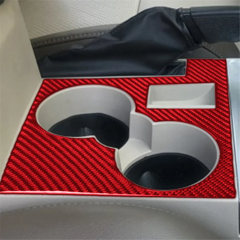 For Jeep Liberty 2008 2009 2010 2011 2012 Accessories Car Interior Carbon Fiber Trim Protective Sticker Red view 5