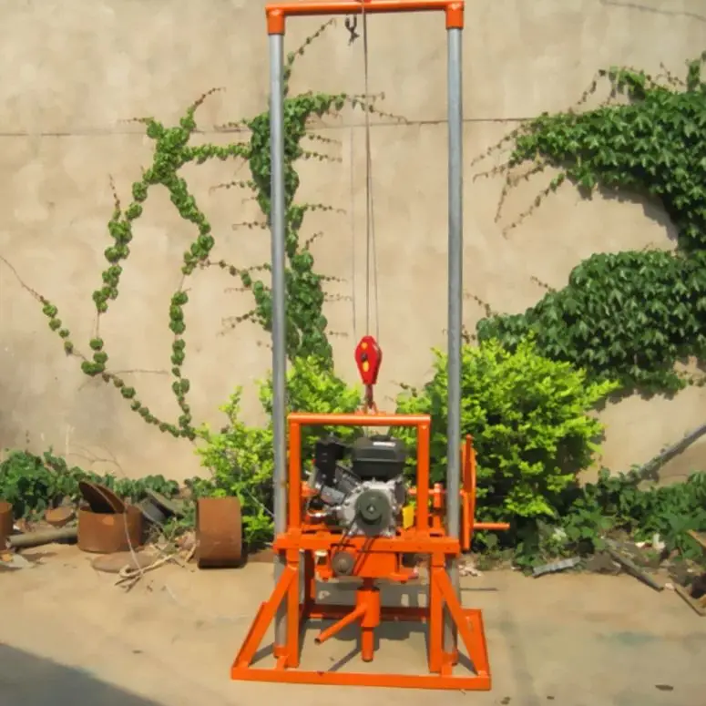 

Customized Small Manual Water Well Drilling Rig Portable Petrol Diesel 80m Deep Drilling Machine For Sale