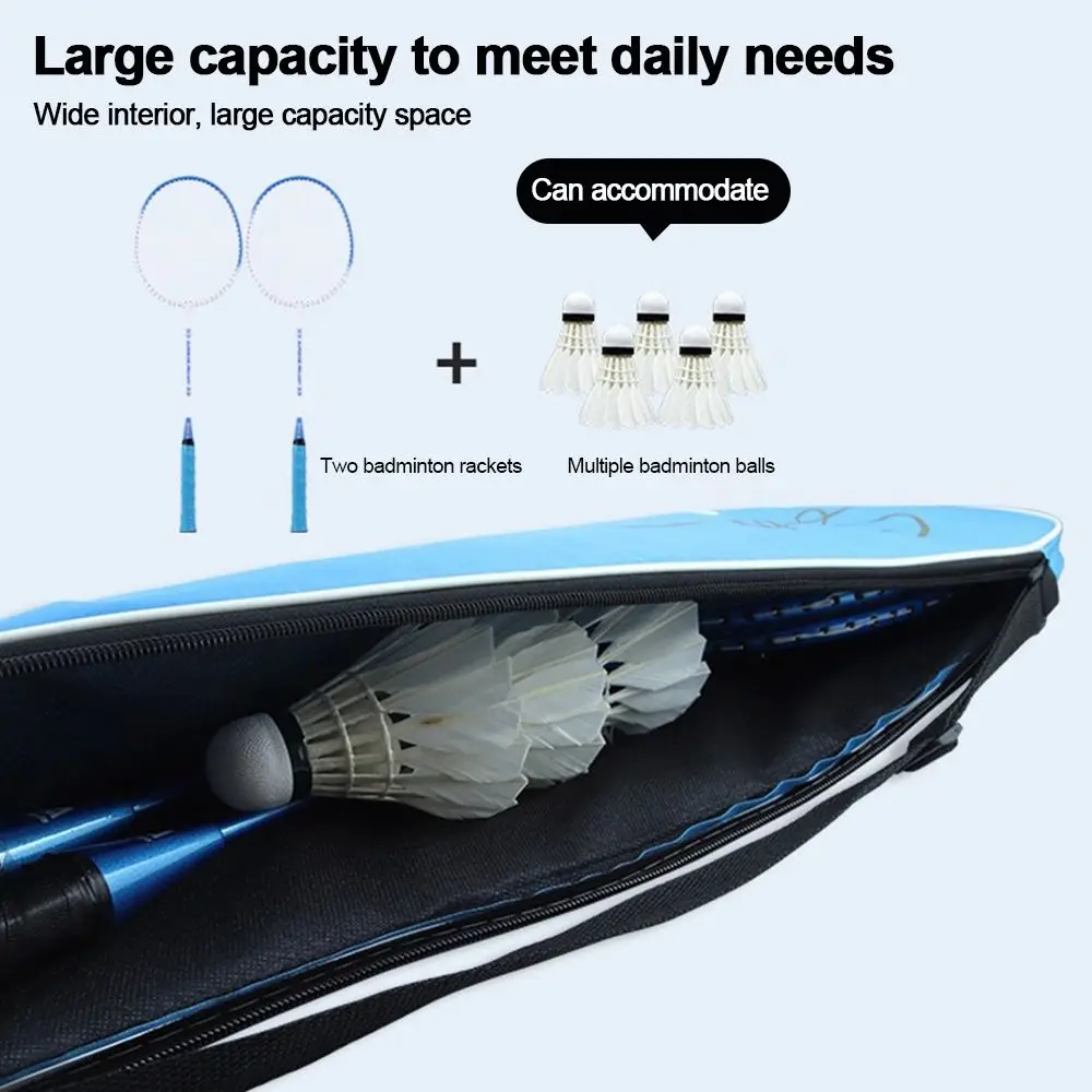 Protective Pouch Waterproof Badminton Racket Bag Thick Oxford Racket Protective Cover Portable Tennis Storage Badminton Racket