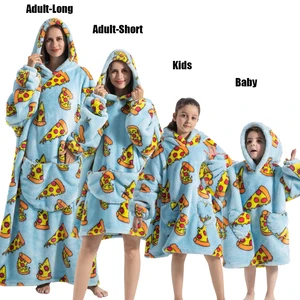 Hoodie kadınlar için avokado ailesi, giyim veya ekstra büyük, süper uzun, pazen lüks battaniye, sherpa, giysiler, ev yapımı Cadılar Bayramı, sıcak, kış İlk 10 satış, avokado, kazak-no. 8