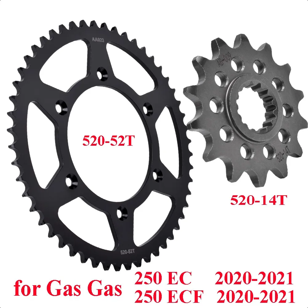 

520 14T 52T Front Rear Sprocket Gear Wheel Cam for Gas Gas 250 EC 250 ECF 2020 2021