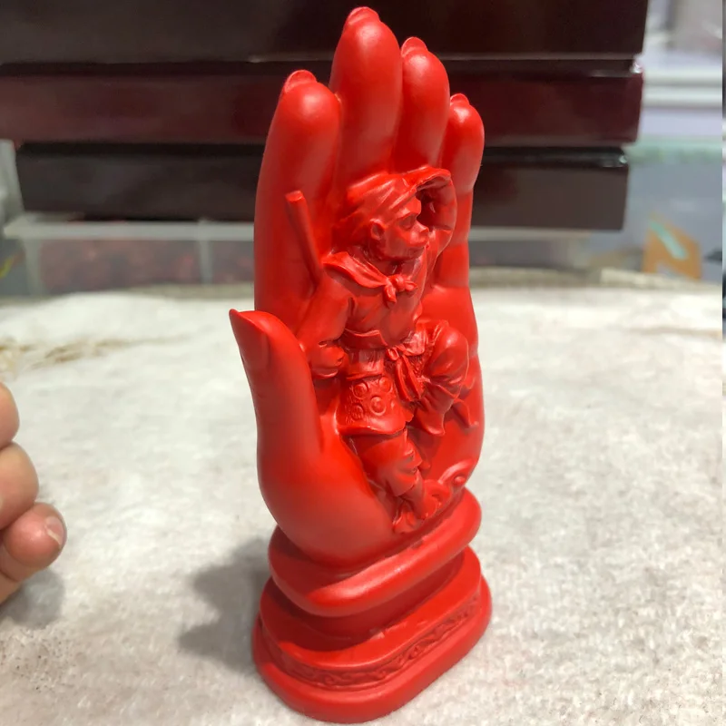 Cinnabar Red Buddha's Hand Monkey King Monkey Hand Buddha's Hand Wukong returns to the original creative desktop