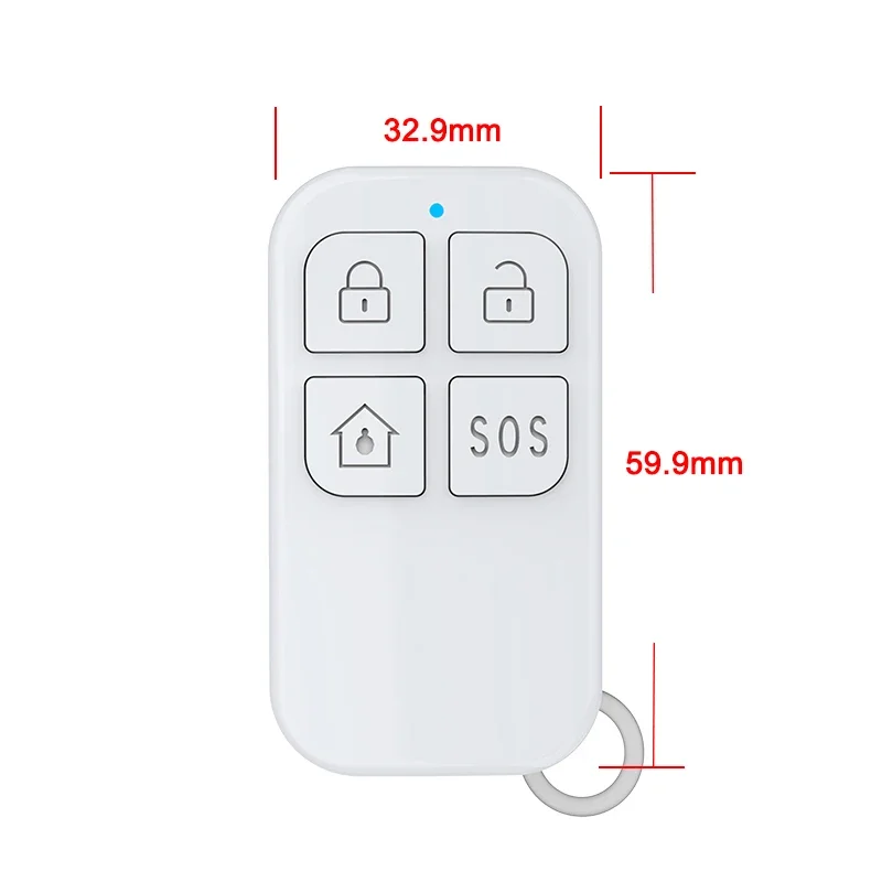 ACJ Wireless 433MHz Alarm Fernbedienung Mini-Fernbedienung Arm und Entwaffnung detektor für die Sicherheit von Einbruch alarmsystemen zu Hause