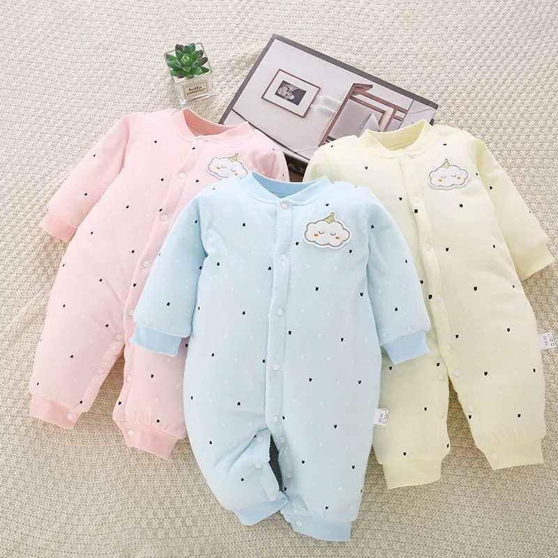 

Newborn rompers Winter baby onesie warm Girl Boy clothes cotton clothing baby Gift Pyjama Infant Jumpsuit