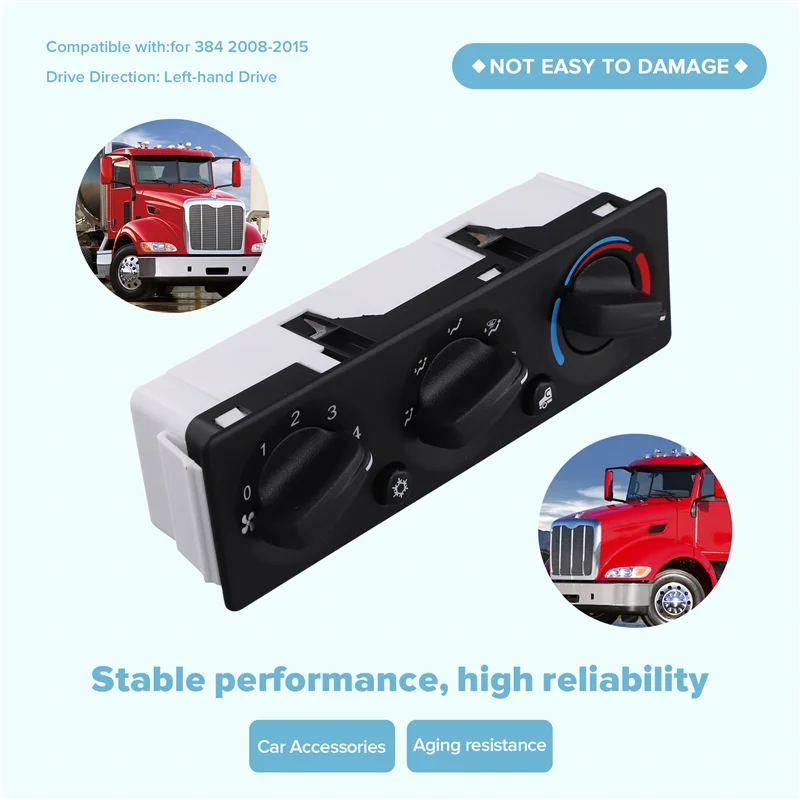 لوحة تحكم HVAC لـ Peterbilt 384 Q21-6012 لوحة تحكم HVAC لمفتاح التحكم في تكييف الهواء Peterbilt AC-A02G #3