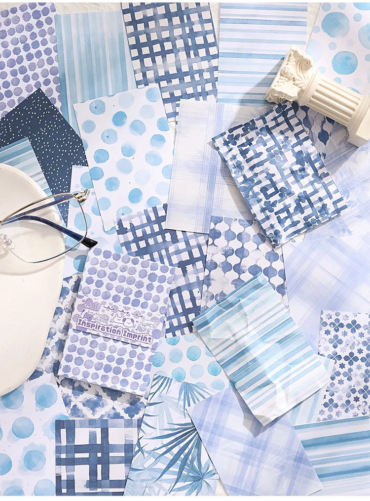 Nicht-Klebende Vintage Notizblöcke für Journaling Retro Dekorative Papierbögen Ästhetisches Schreibwaren-Set für Scrapbooking & DIY-Basteln – Detail 10