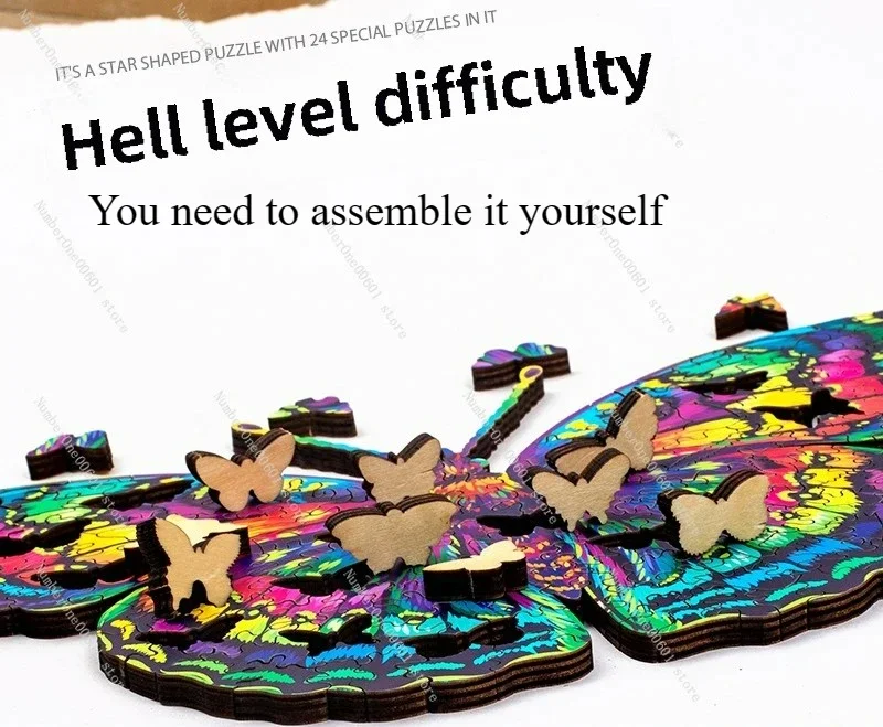 

"Hell Difficulty Butterfly" Puzzle Decipher Adult Irregular June 1 Children's Day Gift