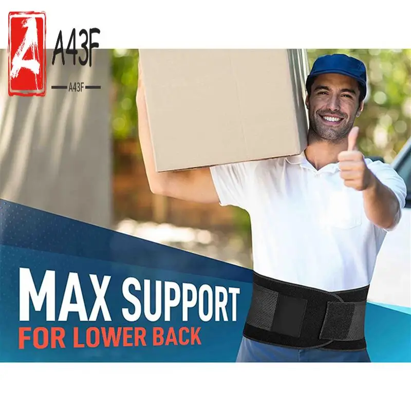 

A43F-Back Brace For Lower Back Pain, Back Support Belt For Women & Men, Breathable Lower Back Brace With Lumbar Pad