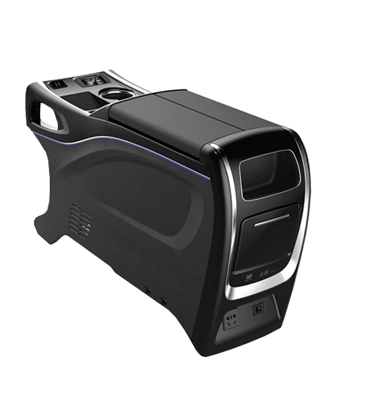 2024 For Honda Odyssey Elyson GL8 Modified Central Control Armrest Box With New Storage Leather Front Refrigerator Hybrid