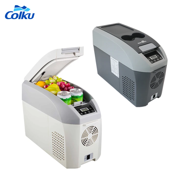 10L Portable MPV Armrest Car Refrigerator Refrigerator with Digital Display Center Console Car Refrigerator DC-10F