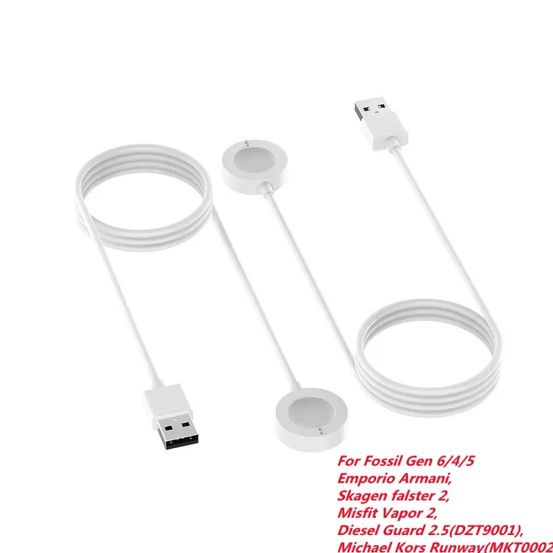 

USB Charger Cable For Fossil Gen 6/5/4/Skagen falster 2/Misfit Vapor 2 Smartwatch Charging Dock Bracket