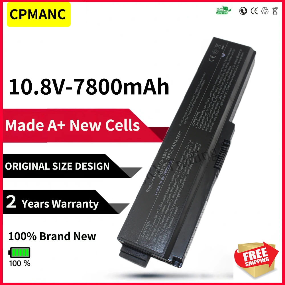 

CPMANC 9-элементный аккумулятор для ноутбука TOSHIBA Satellite L645 L655 L700 L730 L735 L740 L745 L750 L755 PA3817 PA3817U PA3817U-1BRS 3817