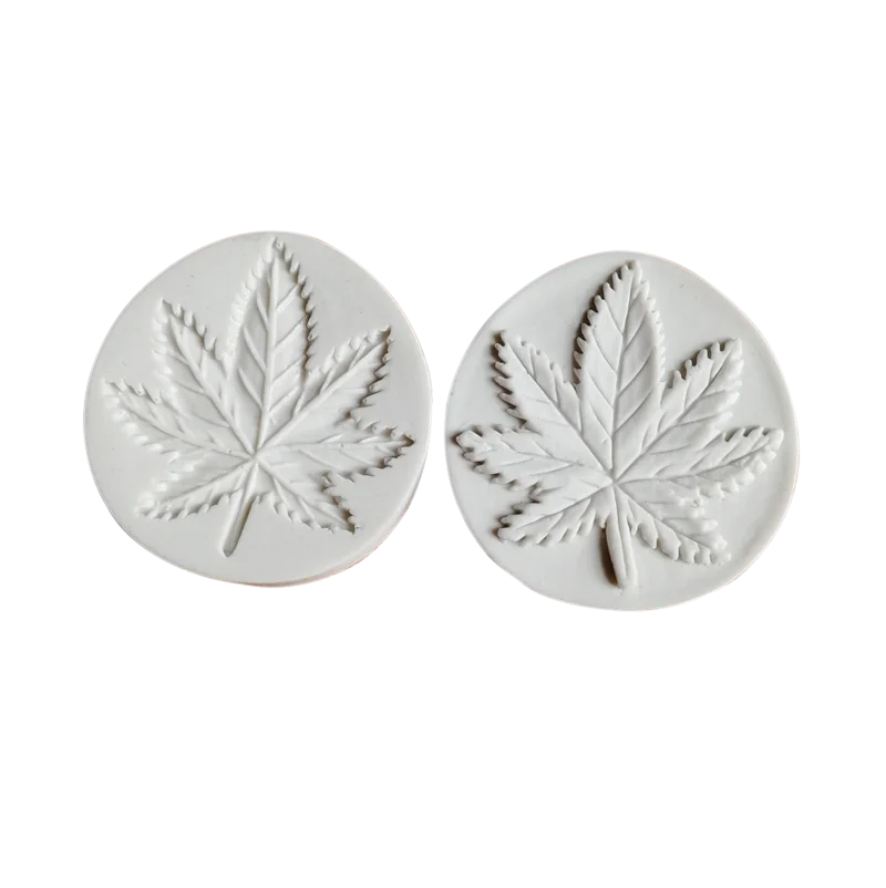 Maple Leaf Veiner Silicone Mold Candle Wax Flowers Veiner Sugarart Cold Porcelain Sugar Clay Craft Cake Decorating MouldsM2106
