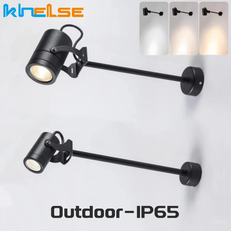 

Outdoor Long Arm LED Wall Lamp 10W/15W/20W IP65 Waterproof Entrance Sconce Signboard Front Porch Courtyard Wall Lighting Fixture