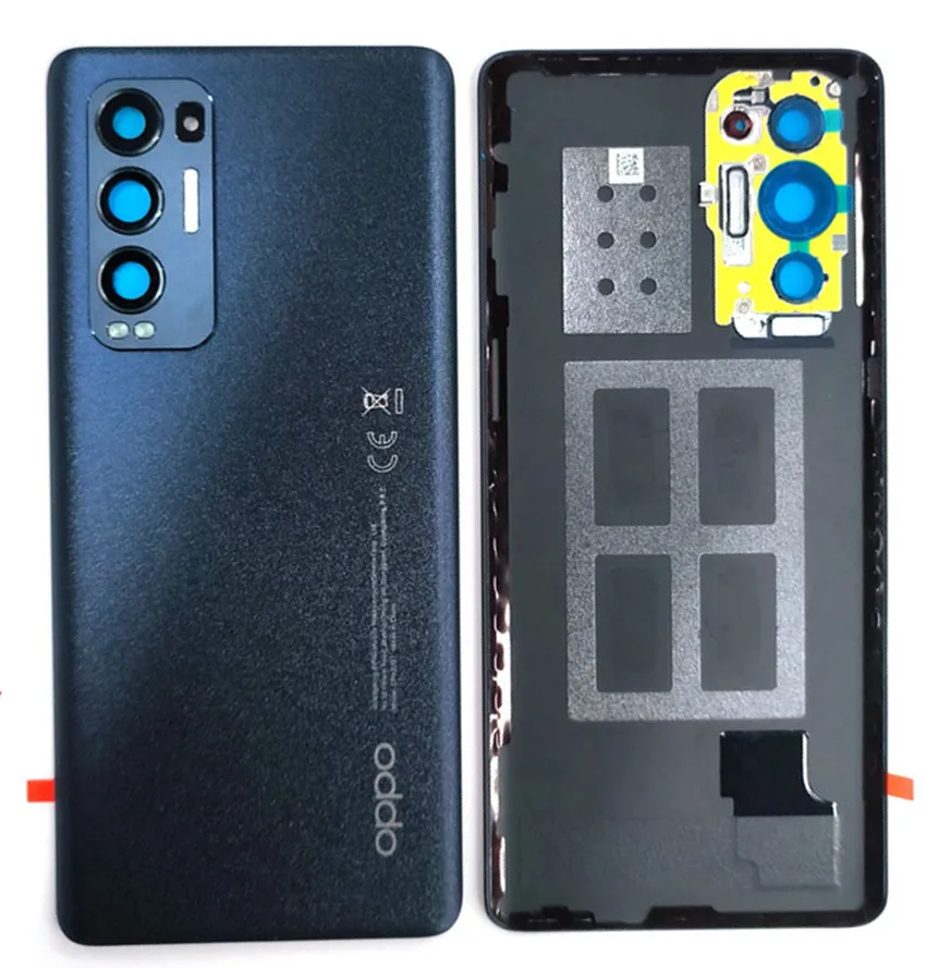 Oppo Reno 5 Pro Plus Rear Battery Back Cover, Housing Door with Camera Glass Lens, Original Mobile Phone