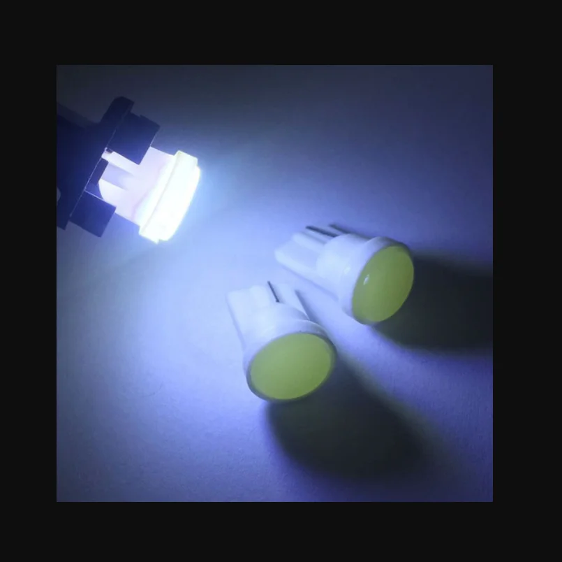 10-Pack T10 W5W LED White Red Blue Green Pink Clearance Lights Side Marker Door Reading Lamp Turn Signal Bulbs DC 12V