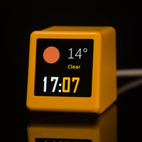 GeekMagic Ultra Smart WiFi Weather Forecast Station Bed Clock for Desktop Decoration, Photo Album with Gif Animation