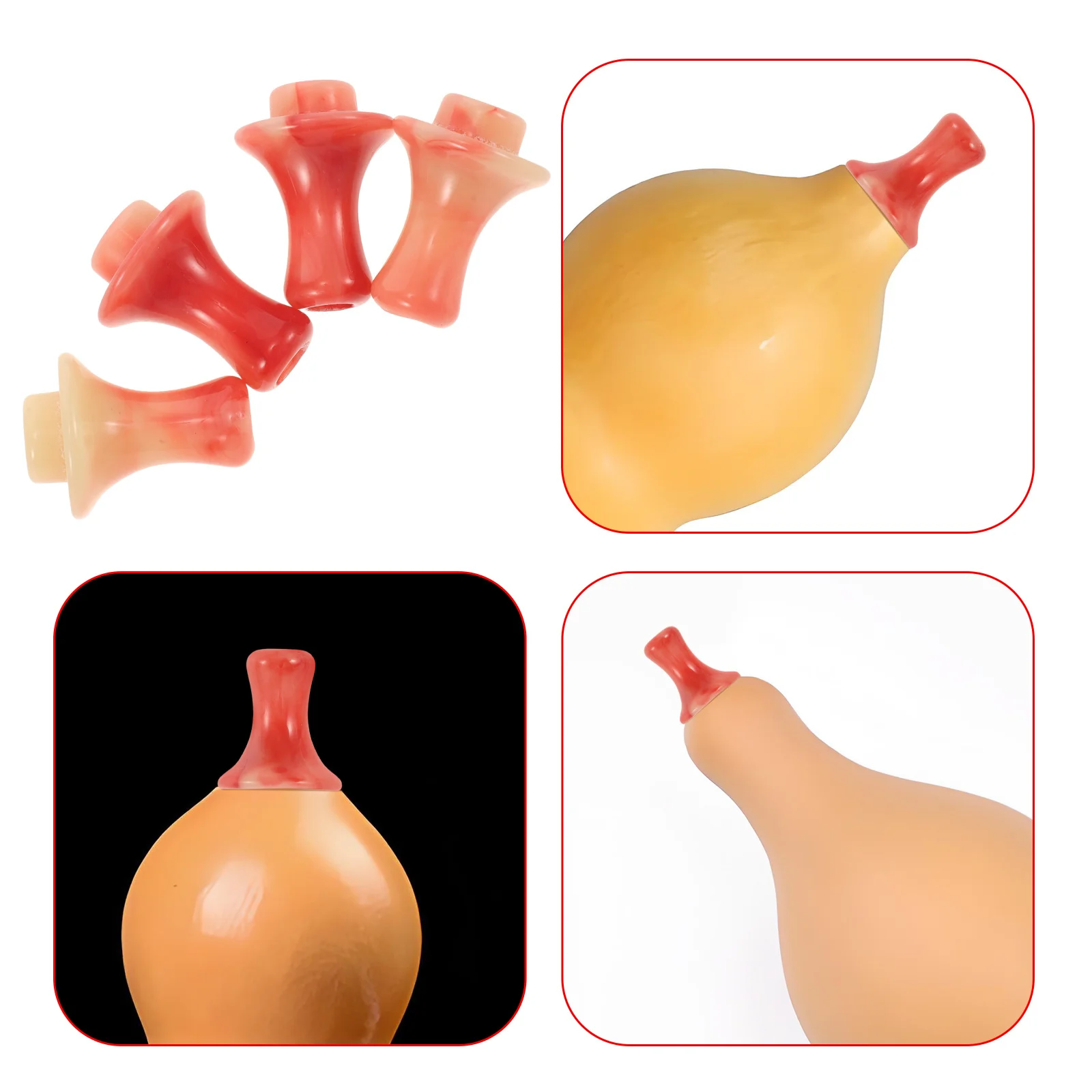 

4Pcs Universal Hulusi Mouthpieces for Cucurbit Flute Tuning Replacement Parts Durable ABS Music Instrument Accessories