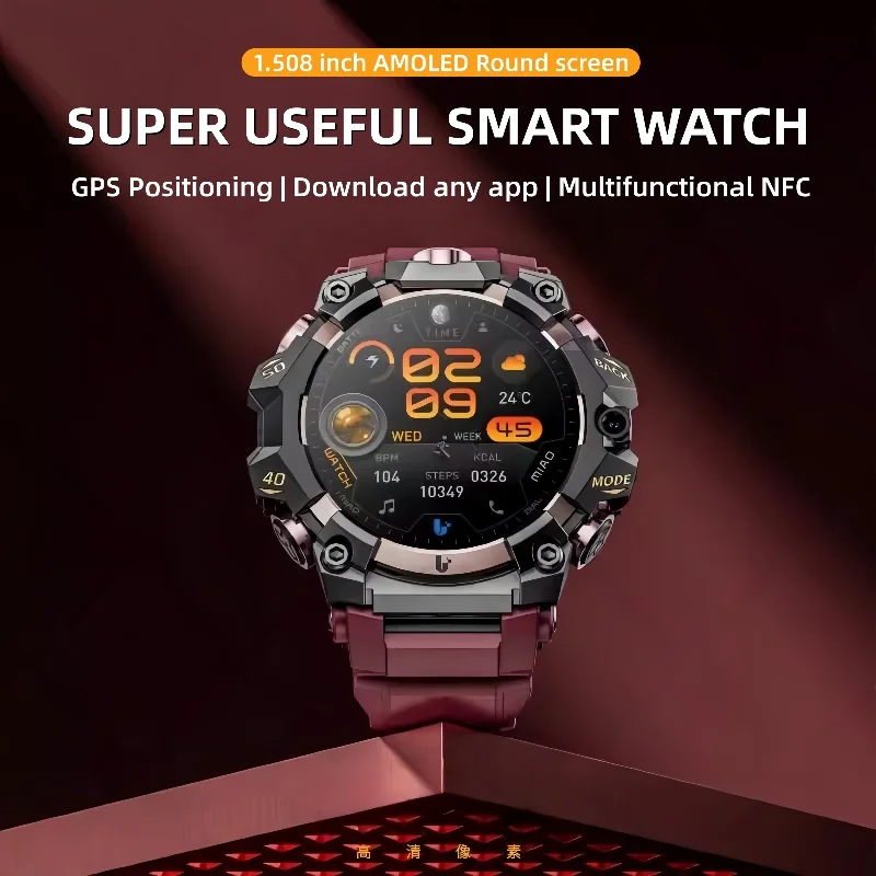 

Q668 Smart Watch Android 4G LTE Smartwatch IP68 waterproof 800W HD Dual Camera Amoled GPS WIFI Multi sport mode Download Apps