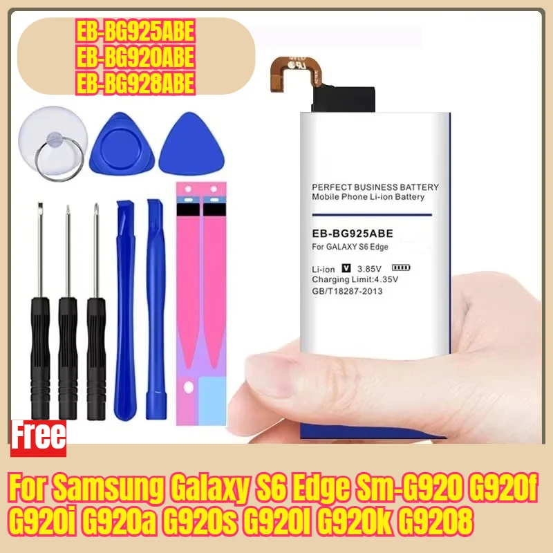 

EB-BG925ABE EB-BG920ABE EB-BG928ABE Phone Batteries for Samsung Galaxy S6 Edge Sm-G920 G920f G920i G920a G920s G920l G920k G9208