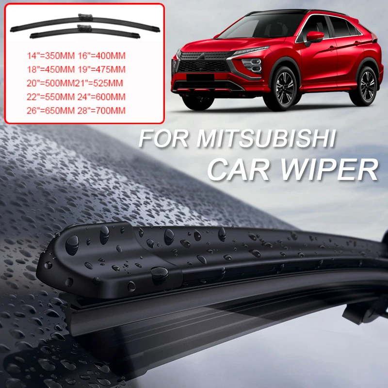 

2 шт. для MITSUBISHI ASX ECLIPSE CROSS L200 TRITON LANCE OUTLANDER PAJERO SPORT автомобильный резиновый стеклоочиститель переднего стекла автоаксессуар