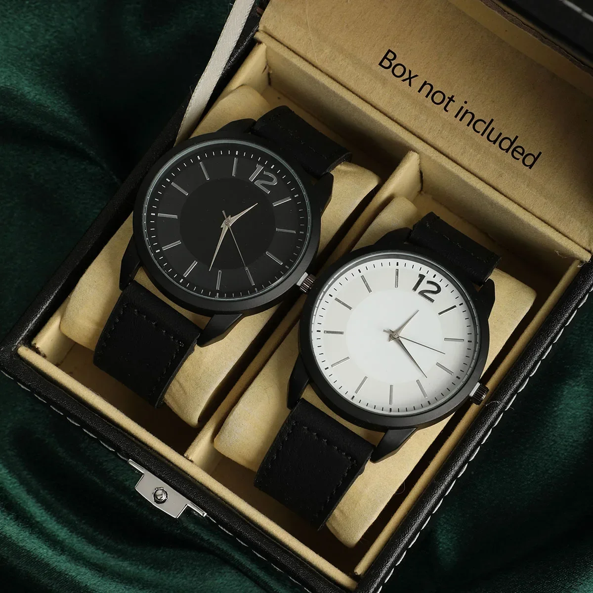 1pc-Quartz Watch Circular Surface Simple and Stylish Business Casual Watch (Box Not Included)