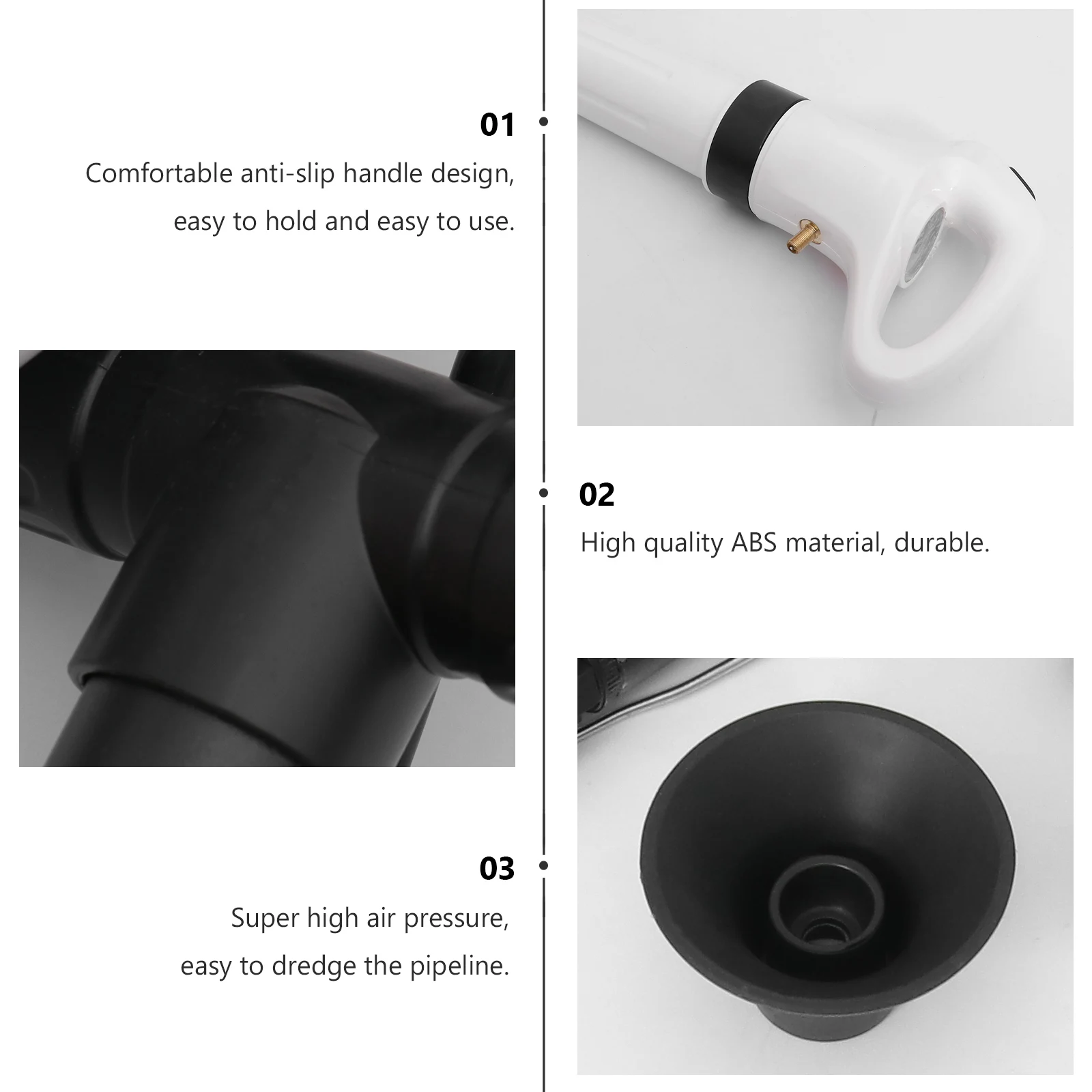 

Unclog Set Sewer Dredge Plunger Clogging Solver Sink Drain Cleaner Bathroom Supply Practical Kitchen Shower Tub