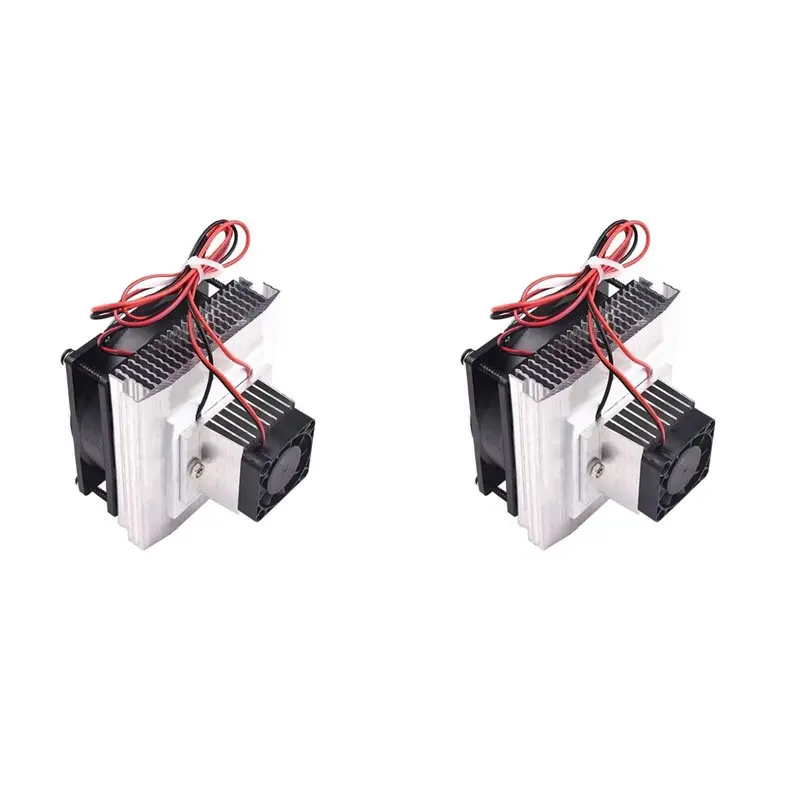 A50Q-2X DIY Thermoelectric Refrigeration Cooling System Semiconductor Cooler Conduction Module+Radiator+ Fan+TEC1-12706