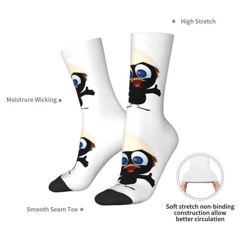 Kawaii الطباعة لطيف كاليميرو الجوارب للنساء الرجال بسط الصيف الخريف الشتاء الهزلي الكرتون الدجاج طاقم الجوارب #5