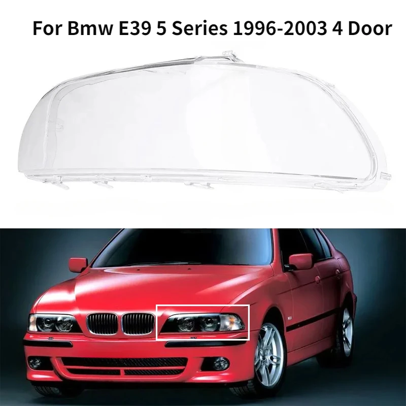 

Headlight Cover Shell Car headlight Lens Cover For Bmw E39 5 Series 1996-2003 4 Door Facelift Lamp Housing Car Accessories