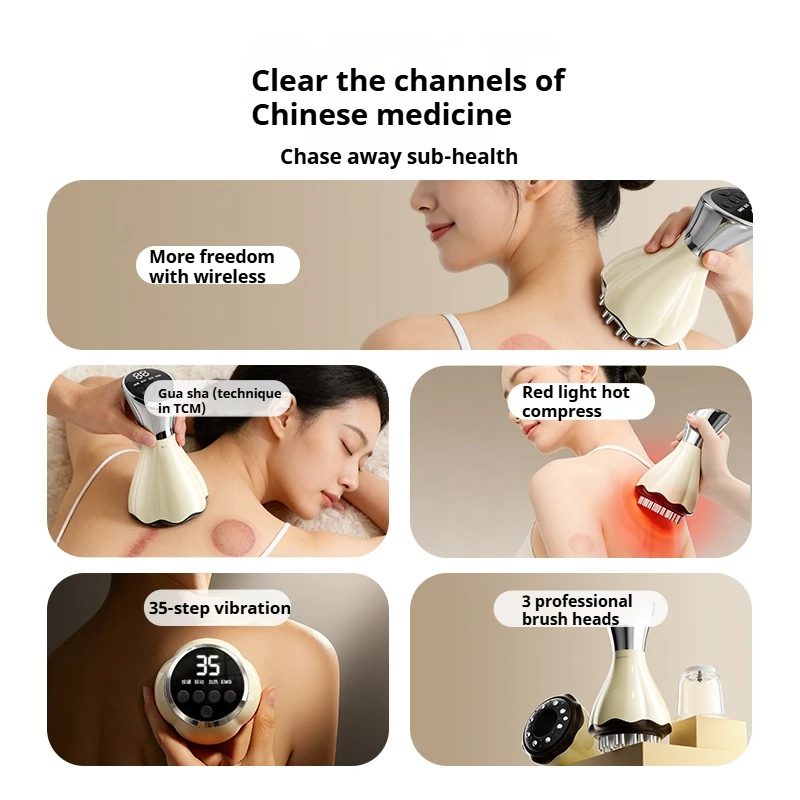 Household Electric Meridian Brush Leg Abdomen Shoulder And Neck Massager Scraping Instrument Relax The Muscles Of The Whole Body