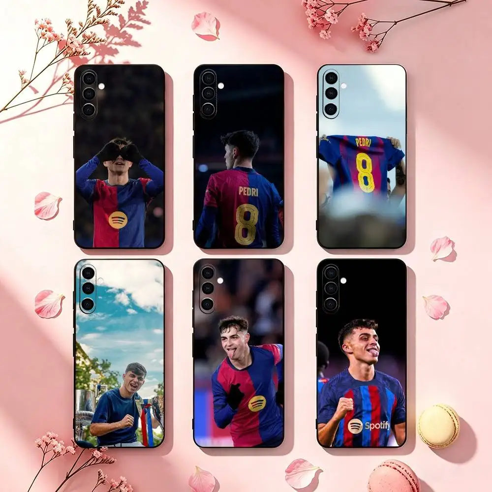 Pedri 8 Football Star  Phone Case For Samsung Galaxy A73,A72,A71,A70,A53,A52,A51,Others Soft Black Cover