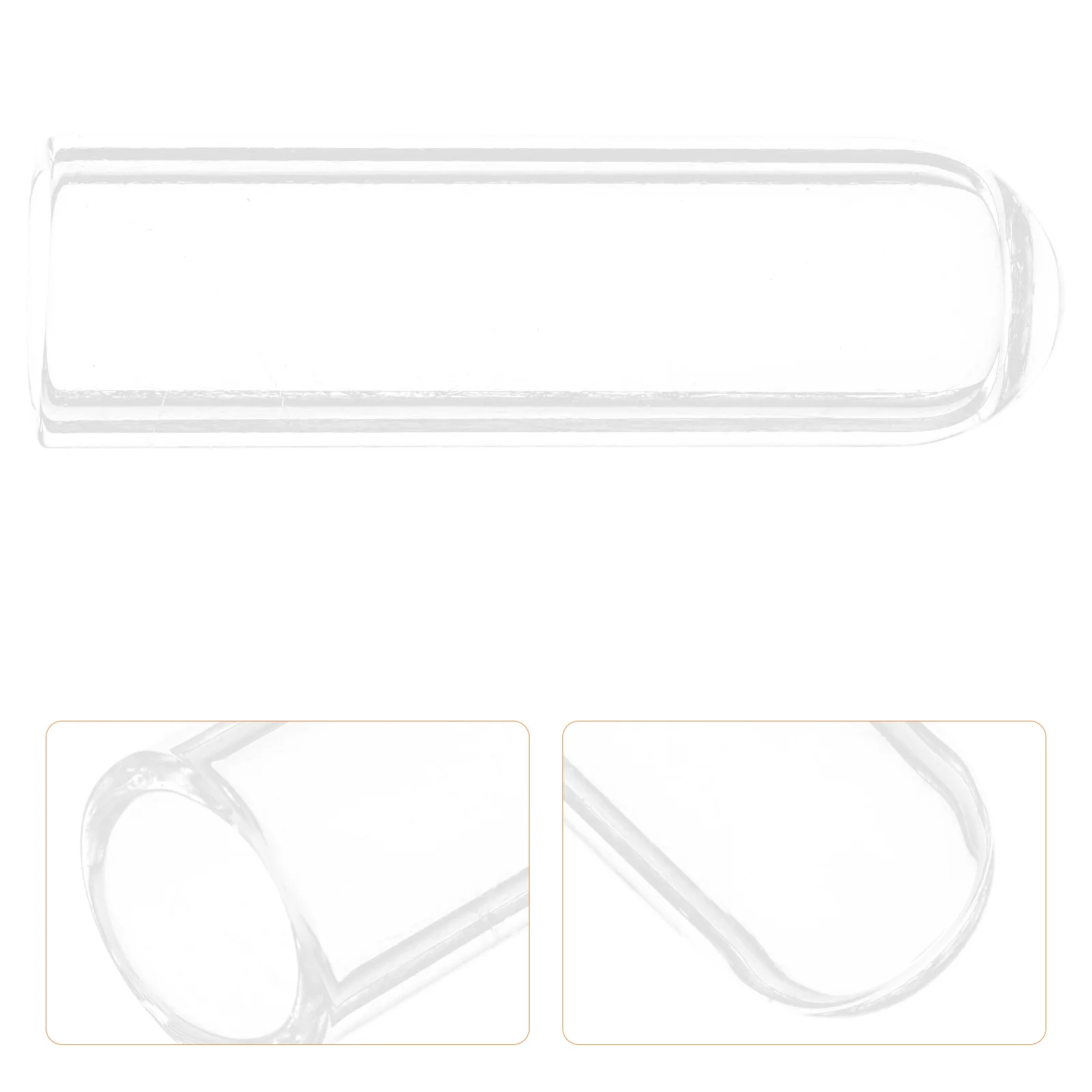 

2 Pcs Dust Straw Caps Simple Drinking Clear Straws Drinks Toppers Transparent Cover