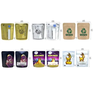 New Cartoon Pattern Mini Zip Lock Bag 1g 3.5g Candy Gummy Packaging Small Smell Proof Zipper Mylar Bags Plastic Pouches
