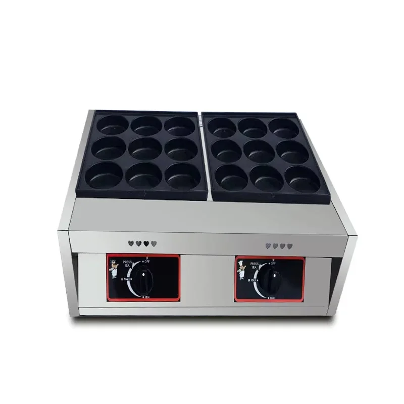 Factory Supply Mini Pancake Machine Non Stick Coating Fried Egg Burger Machine Durable Gas Egg Burger Oven For Commercial