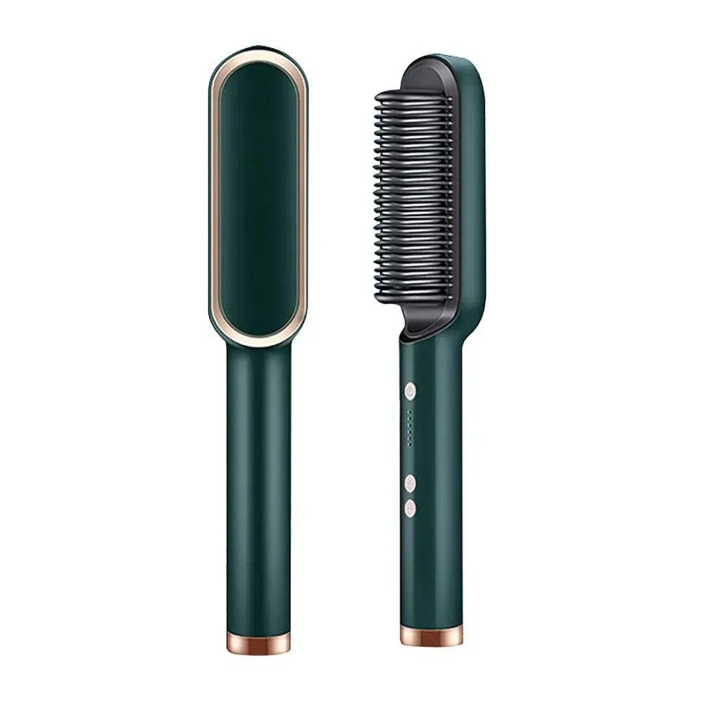 

Electric Hair Brush Straightener Heating Combs Women Hair Styler Curling Iron Fast Hot Comb Heating Curler Hair Caring Tools