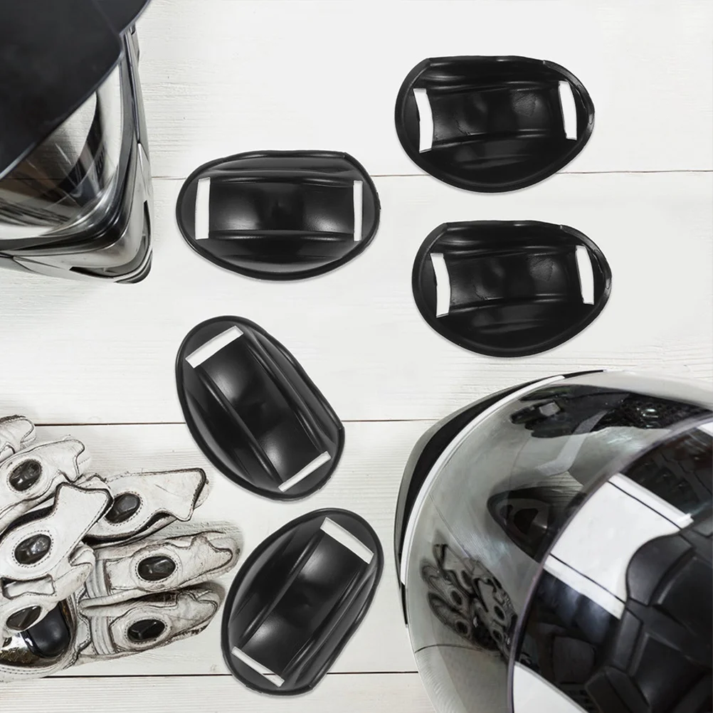 

10Pcs Motorcycle Chin Pads Comfortable Plastic Anti-Slip Pads Adjustable Sports Protective Gear for Bike Ski Helmets