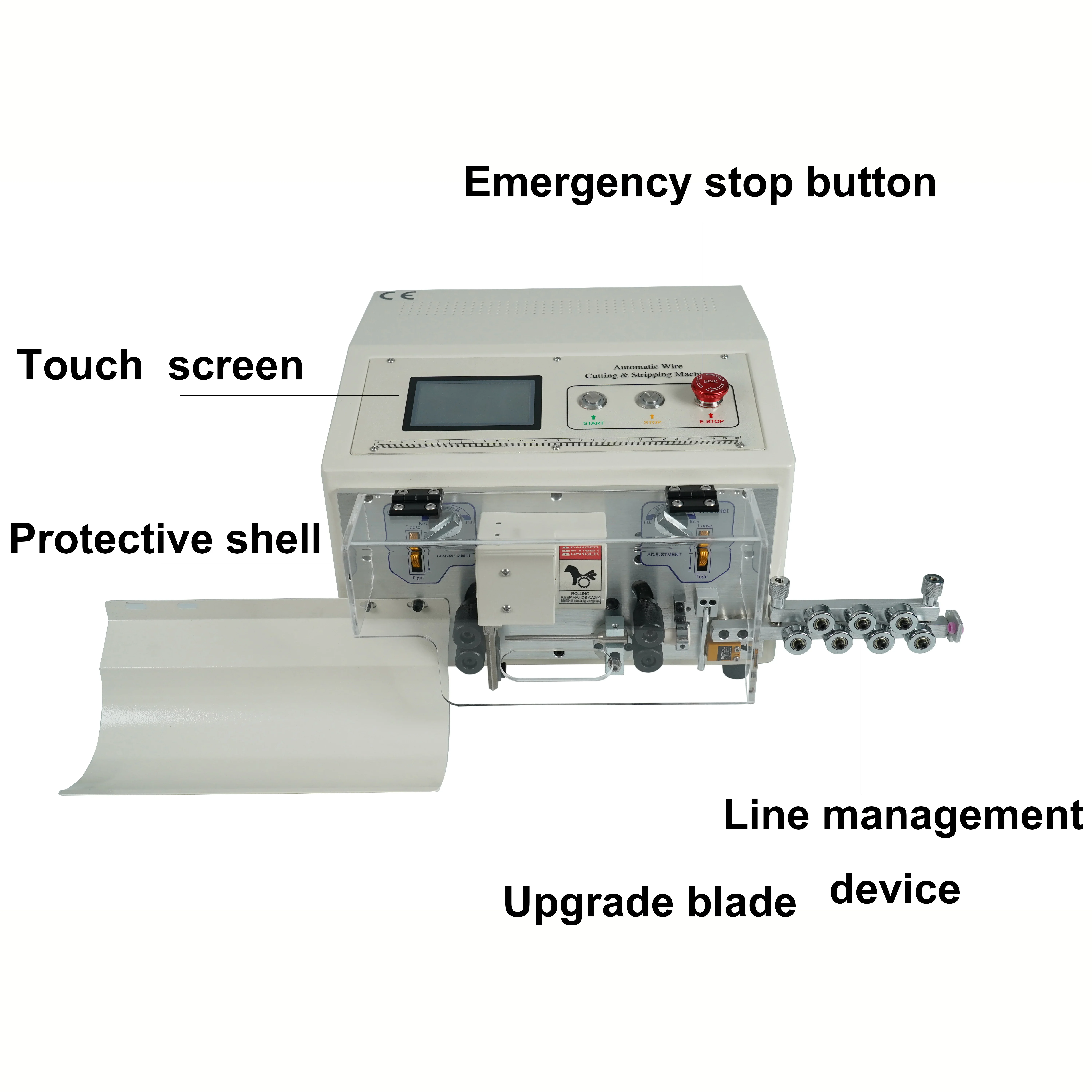 SWT-508 C touch Screen Computer Automatic Wire Stripping hine Cutting Cle Peeling 0.1 -4 mm 2 Cutting Length 1-9999 mm
