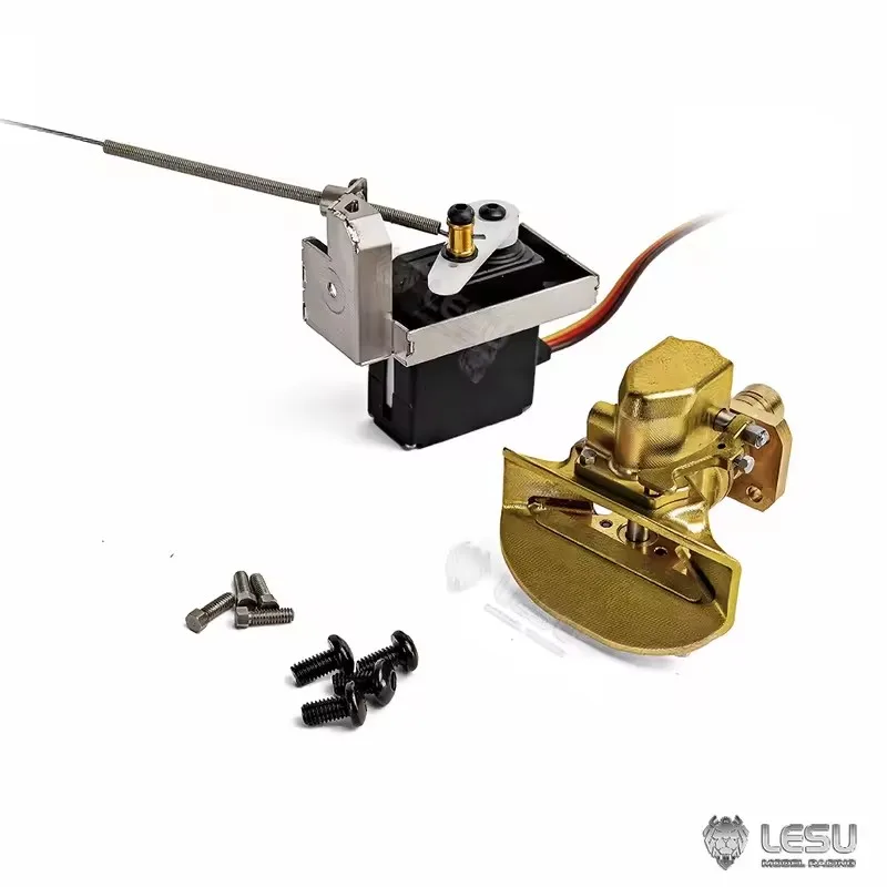 RC 1/14 Metall-Elektro-Heckhaken mit Servo für Tamiya Hydraulikbagger, Lader, Muldenkipper für MAN VOLVO Kipper DIY-Teile – Detail 5