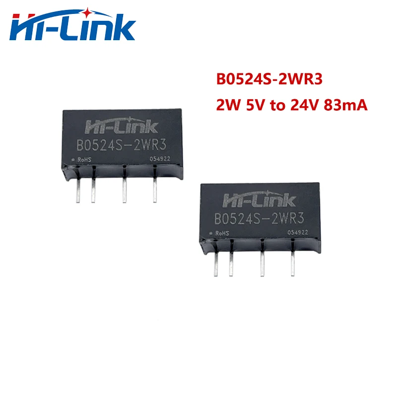 Free Shipping 50pcs/lot Hi-Link B0524S-2WR3 2W 24V 42mA DC DC Converter Power Supply Intelligent Module In Stock Wholesale