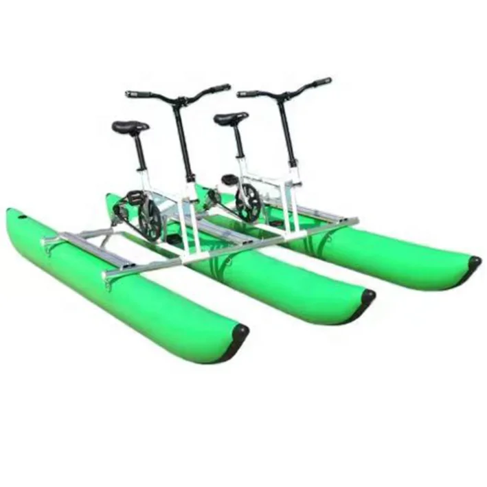 

New AQUA SEA Floating Buoy Inflatable Floating tandem Bicycle River Water Bike Pedal Boats RIDING Banana Couple Bikes Hydrocycl