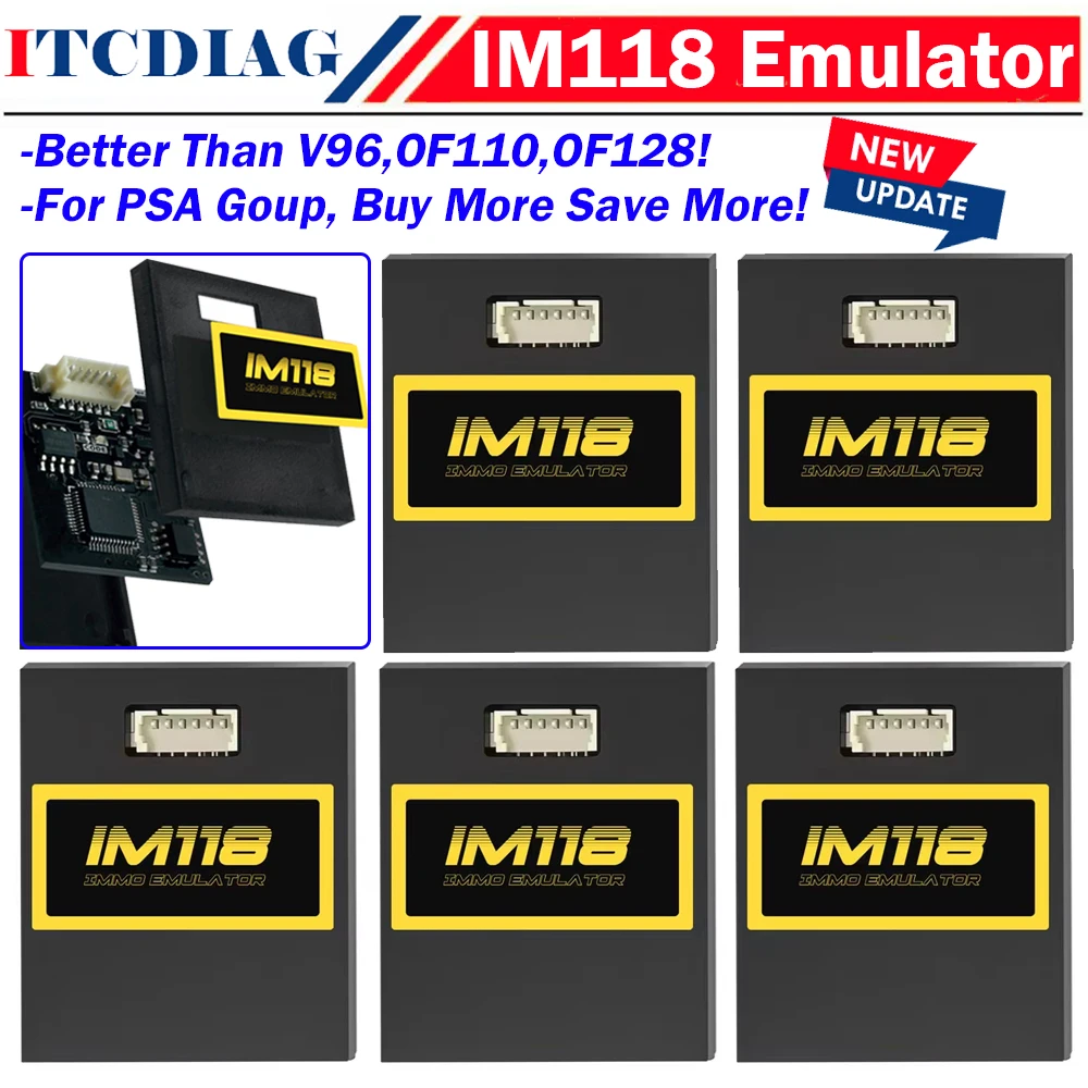 

5/10/15/20pcs IM118 IMMO Off Emulator ( K-LINE/ CANBUS ) Update of SQU OF68 OF80 V96 OF96 Seat Occupancy Sensor Car Immobiliser