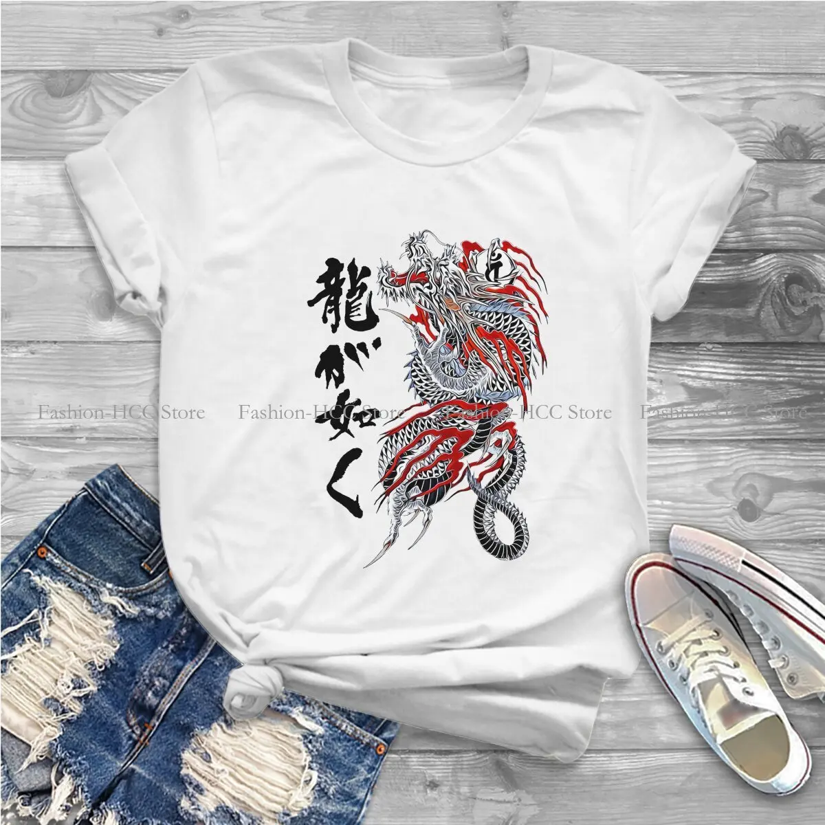 Ryu Ga Gotoku Classic Style Polyester TShirt Yakuza Kiwami Dragon Top Quality Creative Graphic T Shirt Short Sleeve