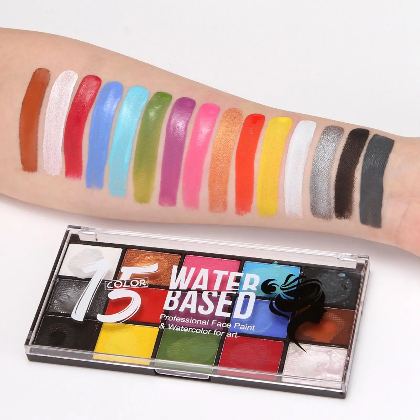 Face Body Painting palettes Watercolor for Holiday Adults Kids Make up