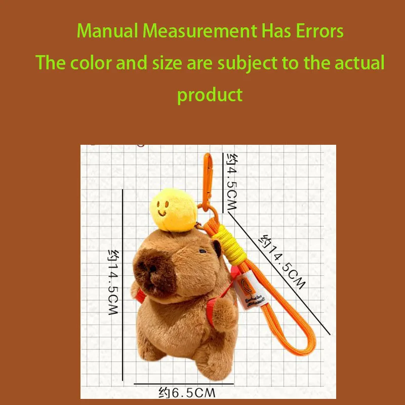 Cute Capybara Plush Keychain Sport Theme Soccer Basketball Table Tennis Squishy Doll Bag Charm Pendant with Lanyard for Fan Gift