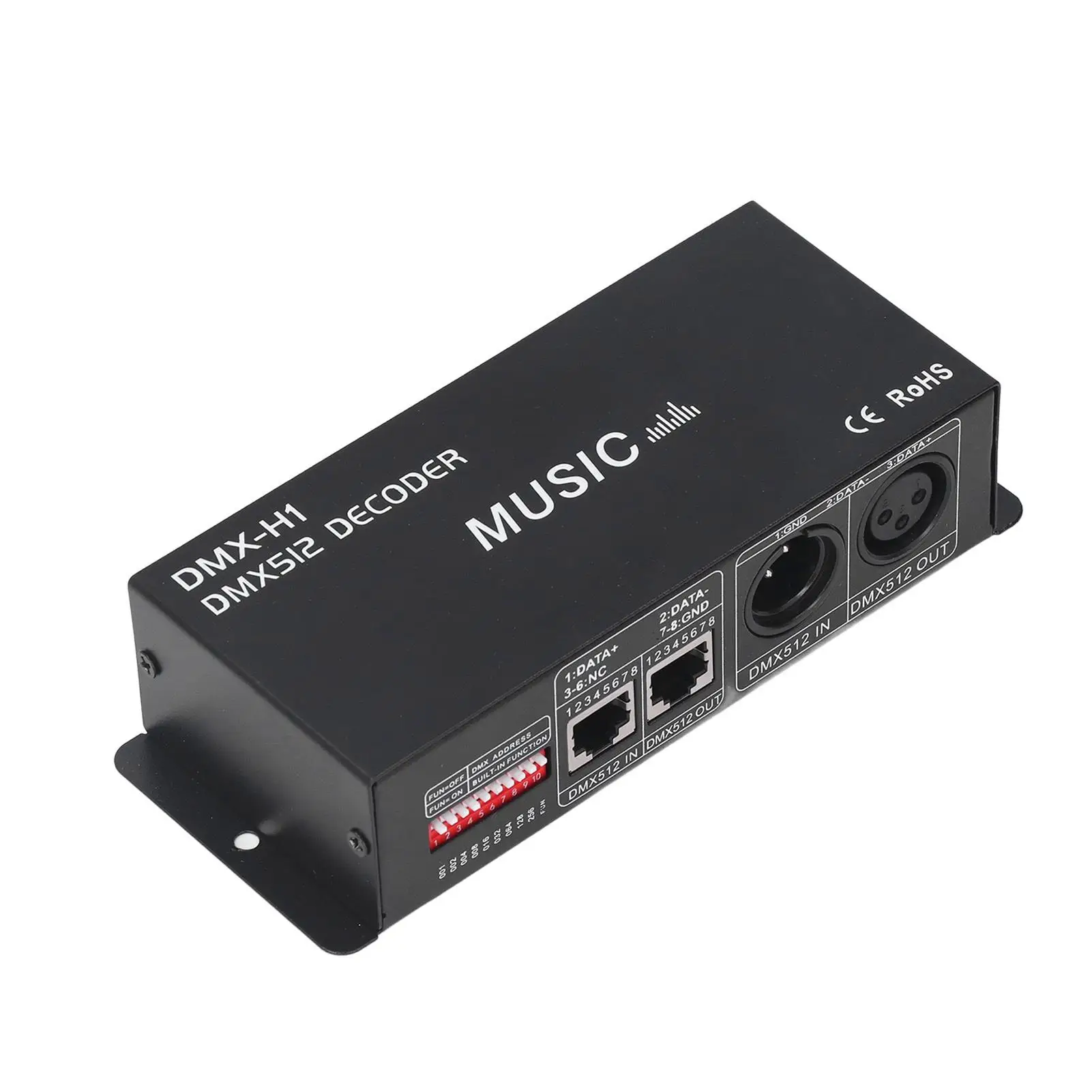 4 Channel DMX Decoder Controller for Bar and Hotel Lighting for sober Design Iron PCB Material