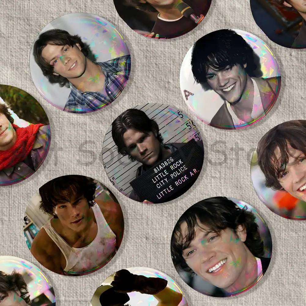 Jared Padalecki Sam Winchester Badge Creative Tinplate Button Pins Brooch Creative Clothes Backpack Jewelry Gift Fan Merchandise