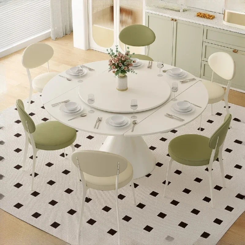 

Kawaii Kitchen Dining Table Unique Waterproof Nordic Style Luxury Dining Tables Space Saving Round Mesas De Jantar Furniture